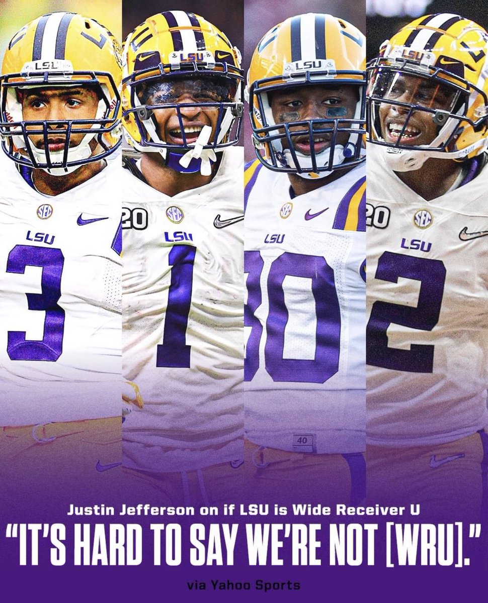 LSU has officially broke the barrier and has the most #NFL WRs drafted since 2000, eclipsing Ohio State. Is #LSU WRU?