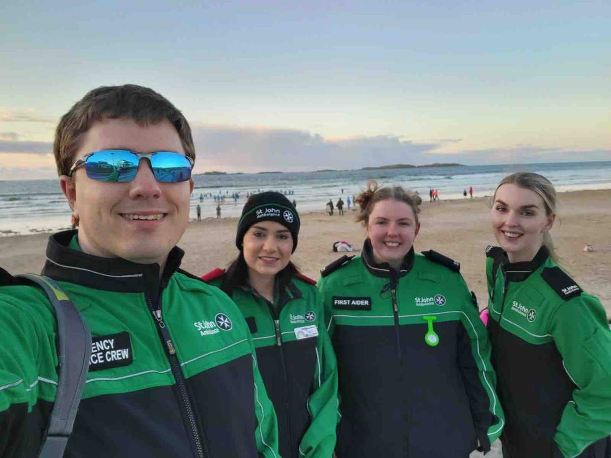 SJAColeraine's tweet photo. A busy weekend for Coleraine! On Friday we had members out on duty at the moonlit dip for Cancer Focus NI, and today we had members out at the Ballymoney Triathalon πππ»ββοΈπ΄πΌππ»ββοΈββ‘οΈ
#mysjaday #sjacoleraine #teamingreen #emergencyambulance #ourcommunity #portrush #ballymoney https://t.co/SIw26i8pPG