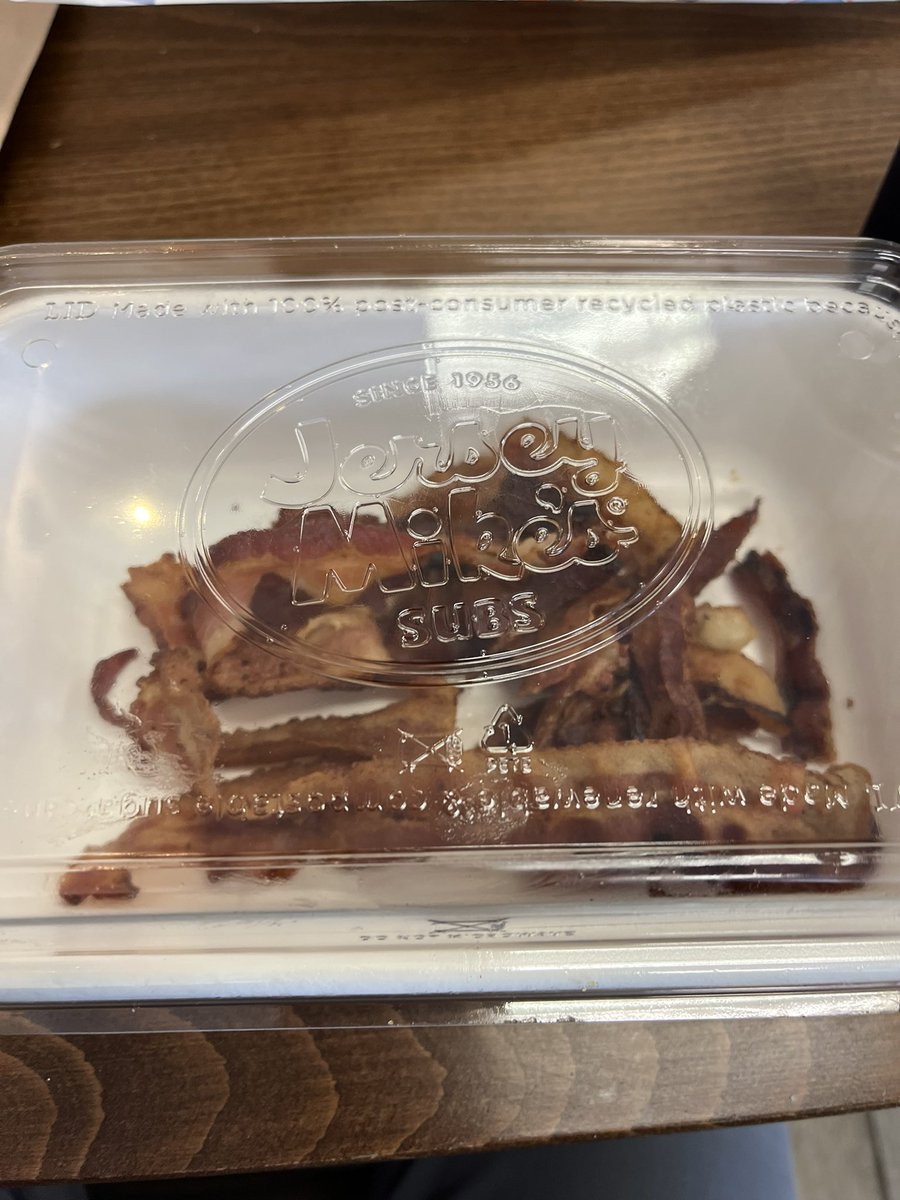 Found out you can get a side of bacon at j mikes