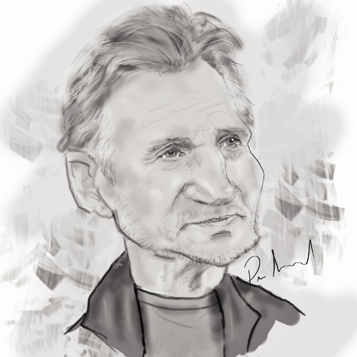 Another quick caricature style drawing study 🎨
This time featuring Liam Neeson.
I don't do caricatures the traditional way, I prefer them to be charming rather than grotesque.