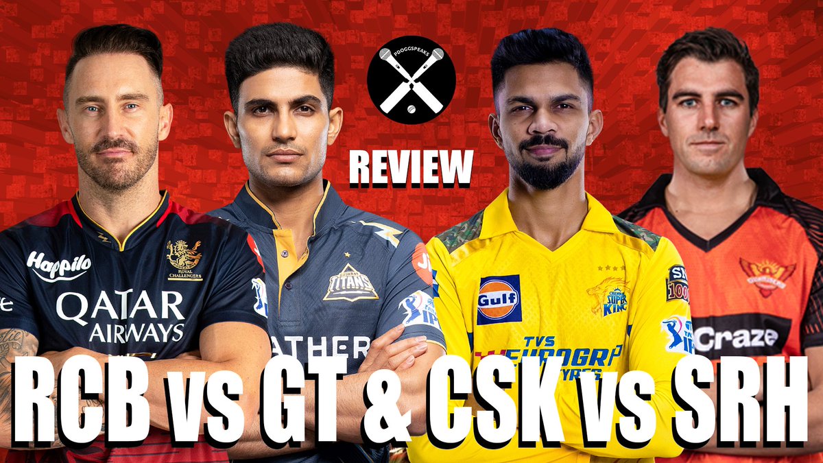 Sunday double header match reviews with @Vijaykarthikeyn #RCBvGT #CSKvsSRH youtu.be/5WrYiaLDy1A?si…