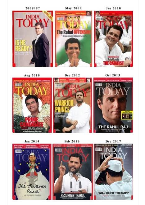 when Pappu was launched @RahulGandhi ... @IndiaToday  came out with a dedicated edition and cover story ..