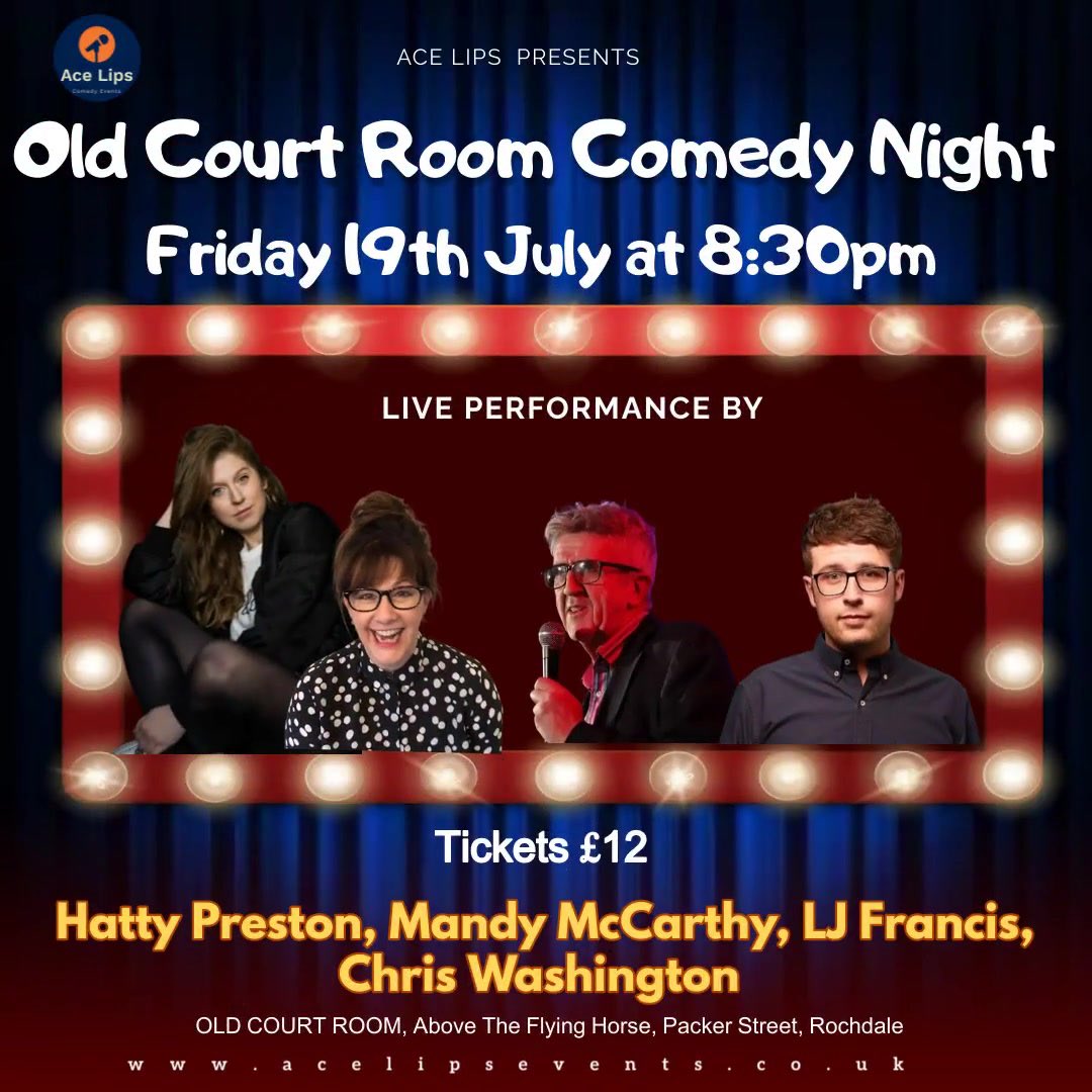 We have been told by @FlyerRochdale they had a visitor today to buy a ticket for our next #Comedynight on Friday 19 July with #HattyPreston and @ChrisWash_ tickets available via shorturl.at/mCLPY #livecomedy in @RochdaleTown #SentbyiPhon #rochdale #babyreindeer #Comedy