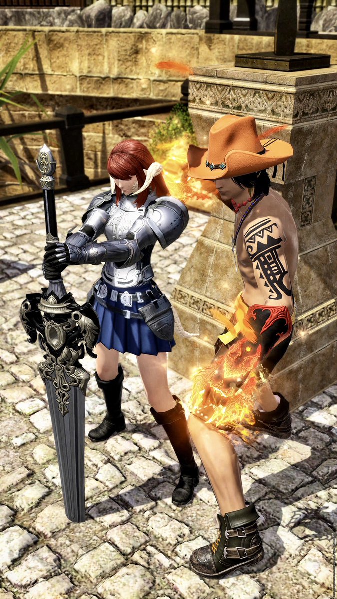 mogxandre_ff14's tweet photo. 出来の悪い妹を持つと、兄貴は心配なんだ
#えおこす
#fairy_tale #one_piece
#FFXIV https://t.co/fw8vxTIm14
