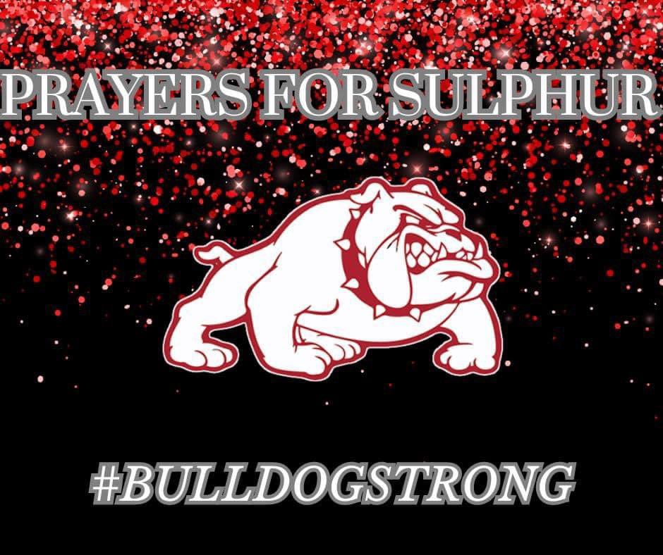 Wardog Nation, Please keep the community of Sulphur in your thoughts and prayers as they deal with the aftermath of the tornado that affected their home. #BulldogStrong @BulldogSulphur