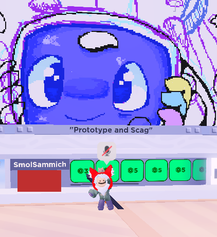 SmolSammichOwO's tweet photo. Been playing a game on roblox called "Draw &amp; Donate " that has a drawing thing similar to MS paint!
Heres some art Ive done on there so far (including a work in progress ) https://t.co/cYGm9IpvZb