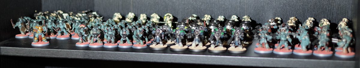After a month and a half, my #horusheresy infantry is complete. 
#warhammer #40k #warhammer40000 #warhammer40k #30k