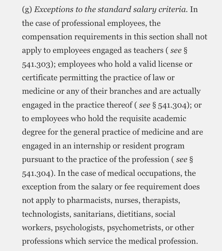 #TwitteRx - how are pharm residency programs handling the new DOL ruling? Requires minimum $58,656 annual salary by 1/1/25 to be exempt from overtime. Appears to exclude medical residents but not pharm residents (please correct if a misinterpretation on my part). <a href="/ASHPOfficial/">ASHP</a>