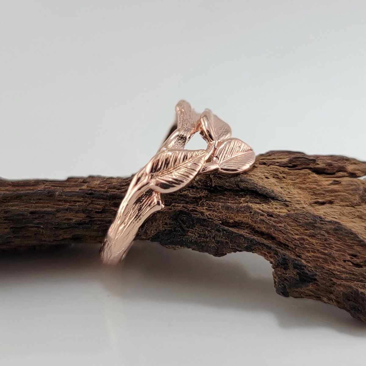 Leaf and Twig Wedding Band - Gold Ring - Statement Ring - Anniversary - by DV Jewelry Designs etsy.me/46aouNw
 #LeafRing #PromiseRing