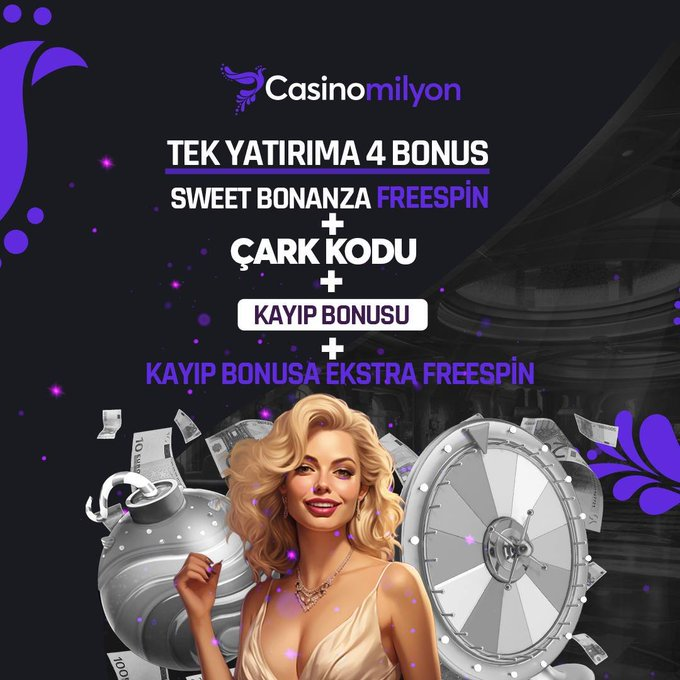 🌀 4’ü 1 ARADA 🌀 ⭐️ 1 yatırım yap 4 Bonusu kap ! 🆒 #CasinoMilyon’da yatırımlarınız 4 kat değerli ! ➡️ Detaylar promosyon sayfasında . Kazandıran adres 🌟 t2m.io/casinomilyoncom