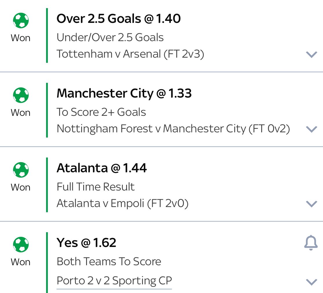 BOOOOOOOOOM!🤴🏽✅ OUR DAILY ACCA IS A WINNER!🔥 Anyone on this with us?👀