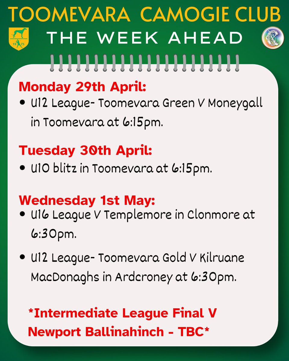 Toomevara Camogie (@Toomecamogie) on Twitter photo 2024-04-28 21:23:01