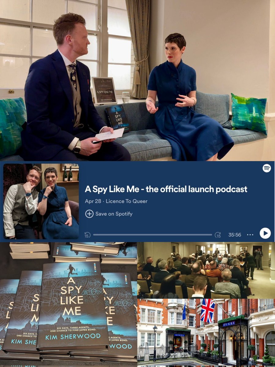 🎧📚🍸 Listen to the recording of the official #ASpyLikeMe launch now!

It was my pleasure to be emcee for the evening at Dukes Hotel, hosting a conversation with Kim and a follow-up Q&A. 

Hear everything on this episode of the Licence to Queer podcast:
tinyurl.com/LtqAslmLaunch