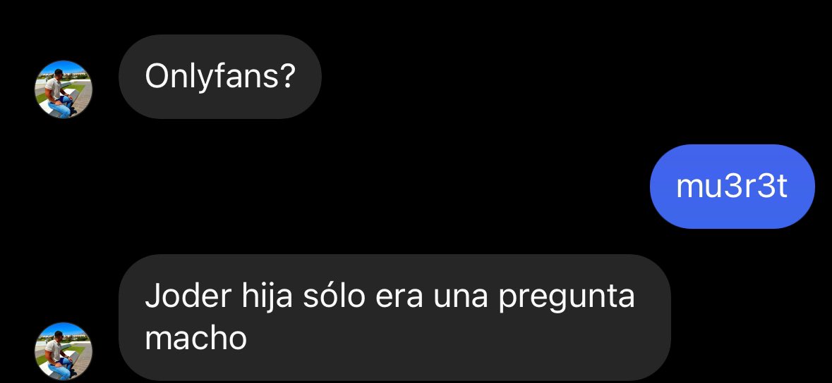 meryendame's tweet photo. Joder hija sólo era una pregunta macho https://t.co/EbpgEdJAhd