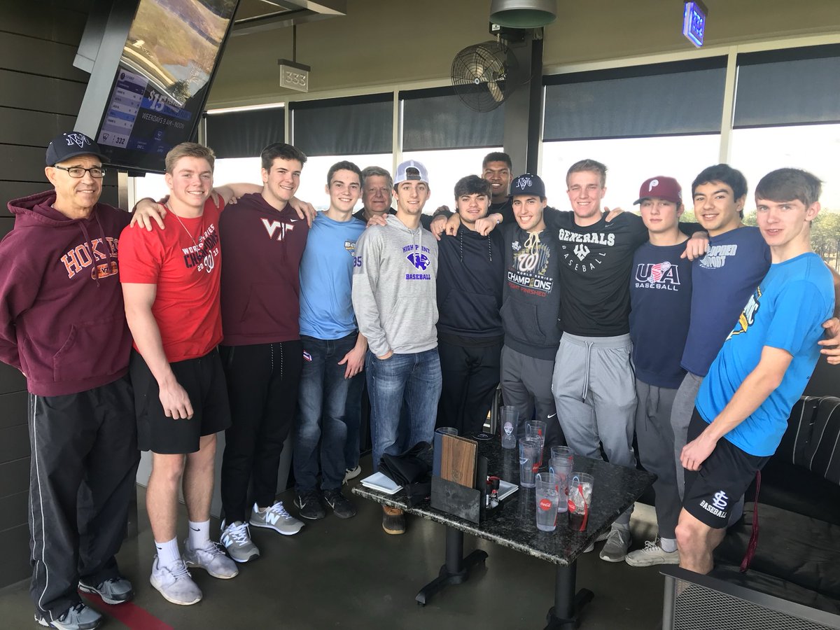 Post 180 celebration, Top Golf, Dec 31, 2019. Vienna had just gone to the Mid Atlantic Regionals and finished as runner up, ostensibly a top 10 American Legion team in the Nation. All of these players have gone on to be successful in their own way. Can you name some of them?