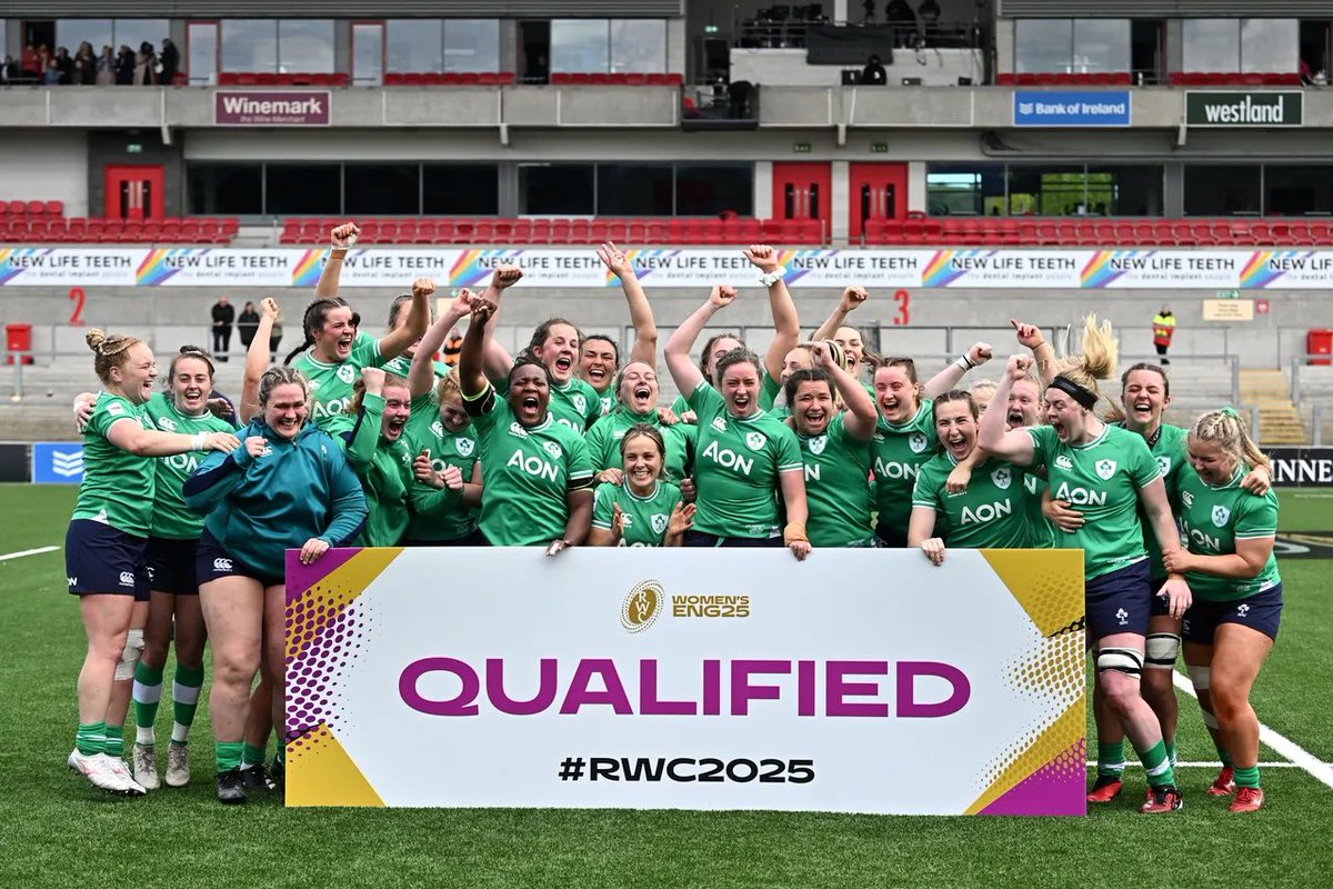 🏉☘️ Huge congratulations to the Ireland women's rugby team on their amazing achievement of qualifying for the 2025 World Cup. The squad's incredible talent, determination, and unity continues to push the boundaries, and will undoubtedly inspire a new generation of athletes.…