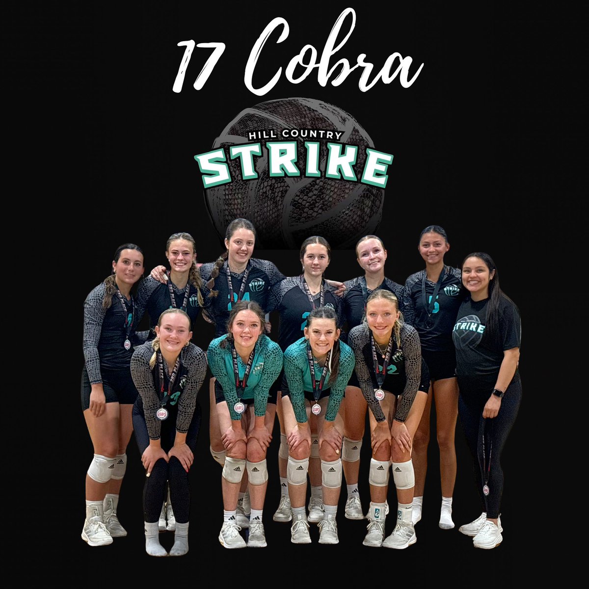 hcstrikevball's tweet photo. 17 Cobra fought this weekend and came home with some hardware! 2nd place at the Region Roundup in Buda! They are ready for regionals next weekend! #RiseOfStrike https://t.co/kl1pYQYgO5
