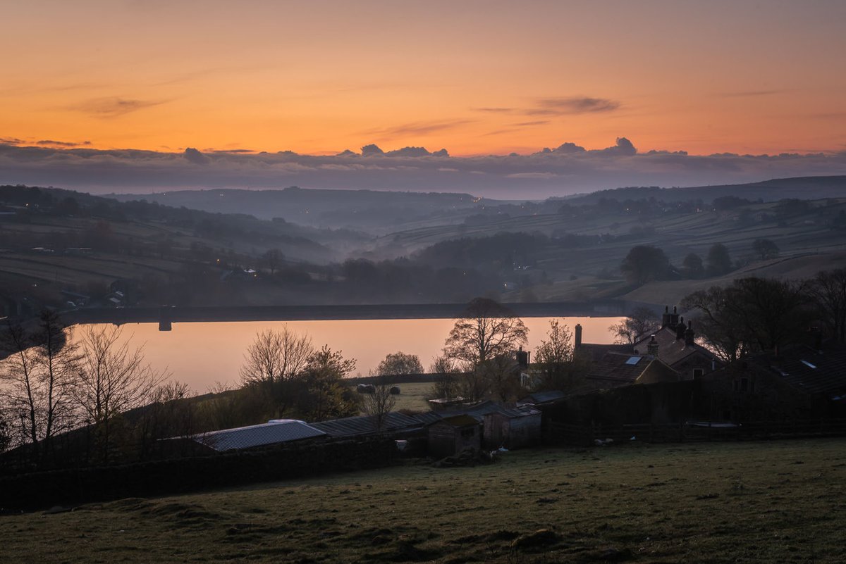 OK, last one from Saturday morning's sunrise over Ponden Hall and Reservoir.