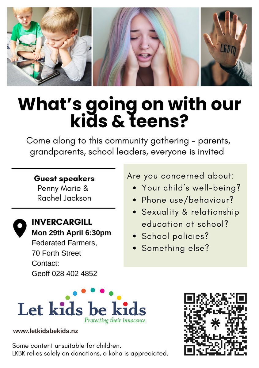 Tonight we're in #Invercargill  6.30pm at Federated Farmers. Looking forward to a great evening! Bring friends who will appreciate our info 😊