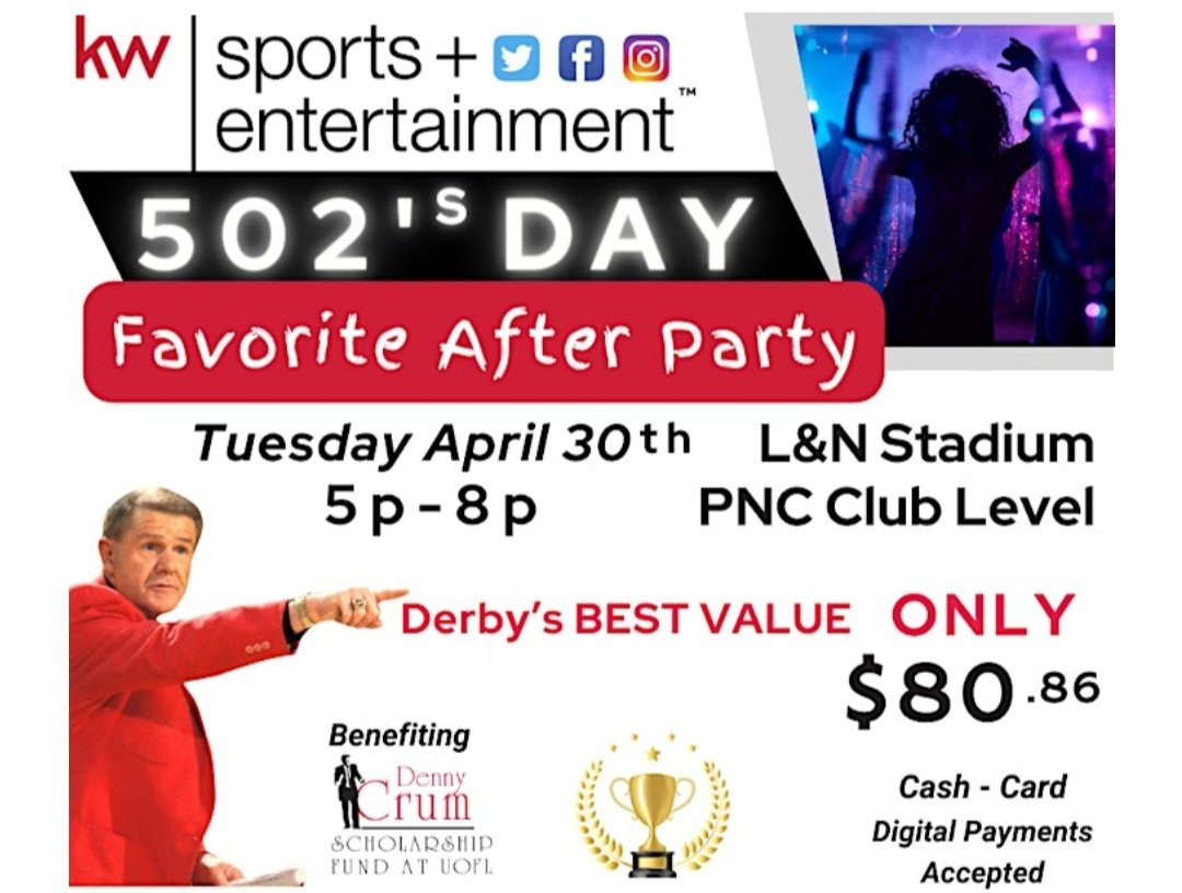 Get your tickets now to 502'S DAY at Cardinal Stadium benefiting @CoachDennyCrum featuring MMBC! Giving away 2 tickets to see @TheRussdiculous @PeypeySiva3 @monstatrezz at @thetournament with @TBT_Louisville in July at Freedom Hall! #Louisville #bourbon 🥃 #KentuckyDerby150