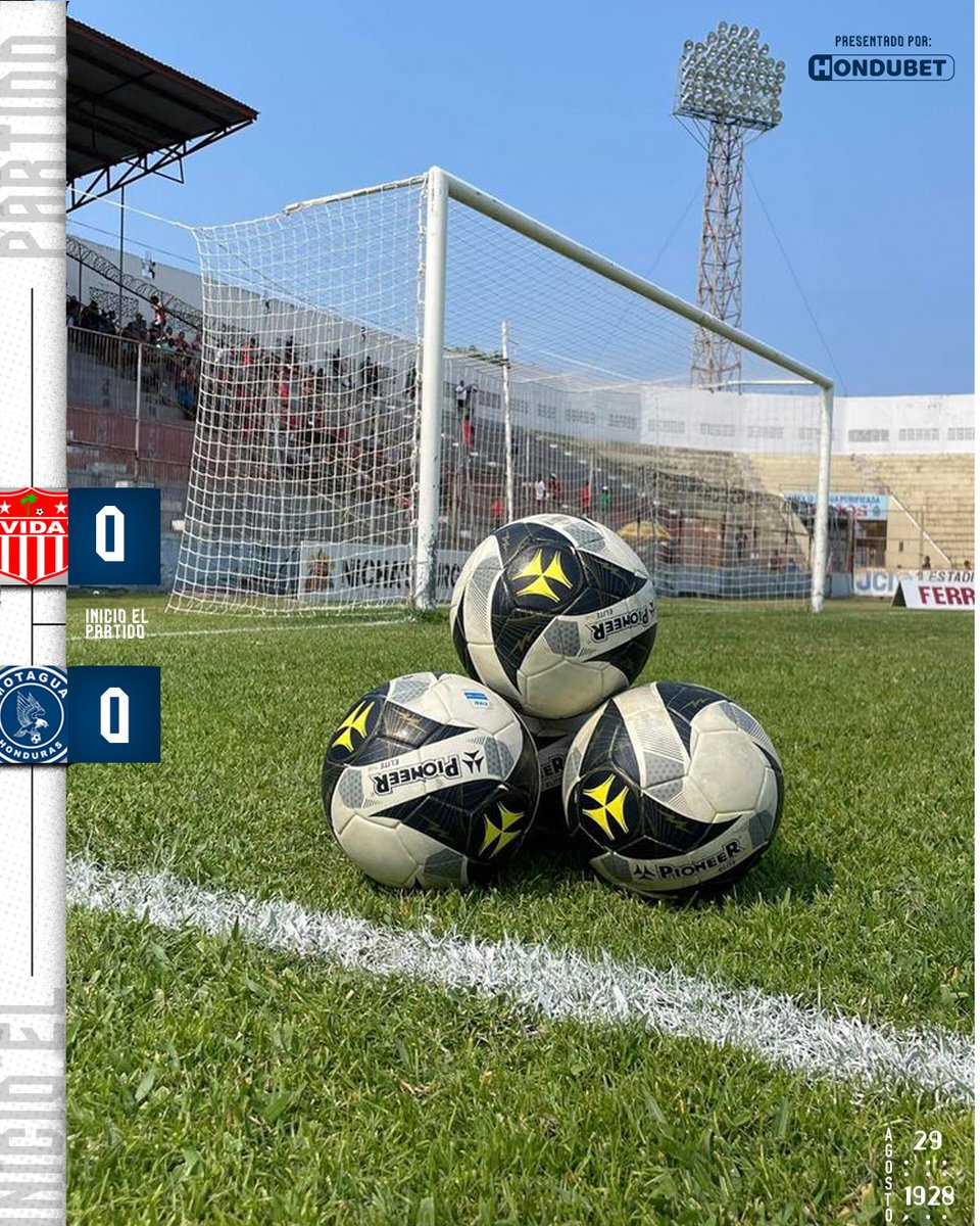 MOTAGUAcom's tweet photo. ⏱ | 00' | 1T | #VID 0- 0 #MOT
¡Arranca el partido por la Jornada #18 🆚 #CDVida en el Estadio Ceibeño.
¡Vamos, Motagua! 🗣
#Motagua #CiclonAzul https://t.co/Ltrr0mKNO5