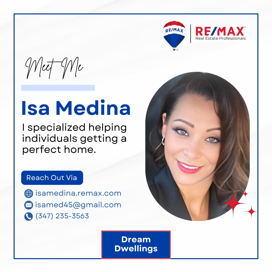 Meet Isa Medina, your dedicated guide in the vibrant world of New York real estate! Specializing in Brooklyn, Queens, Long Island, and Staten Island, Isa is not just a realtor; she’s a local expert committed to helping you navigate the complex property market with ease. 🏡 Wi...