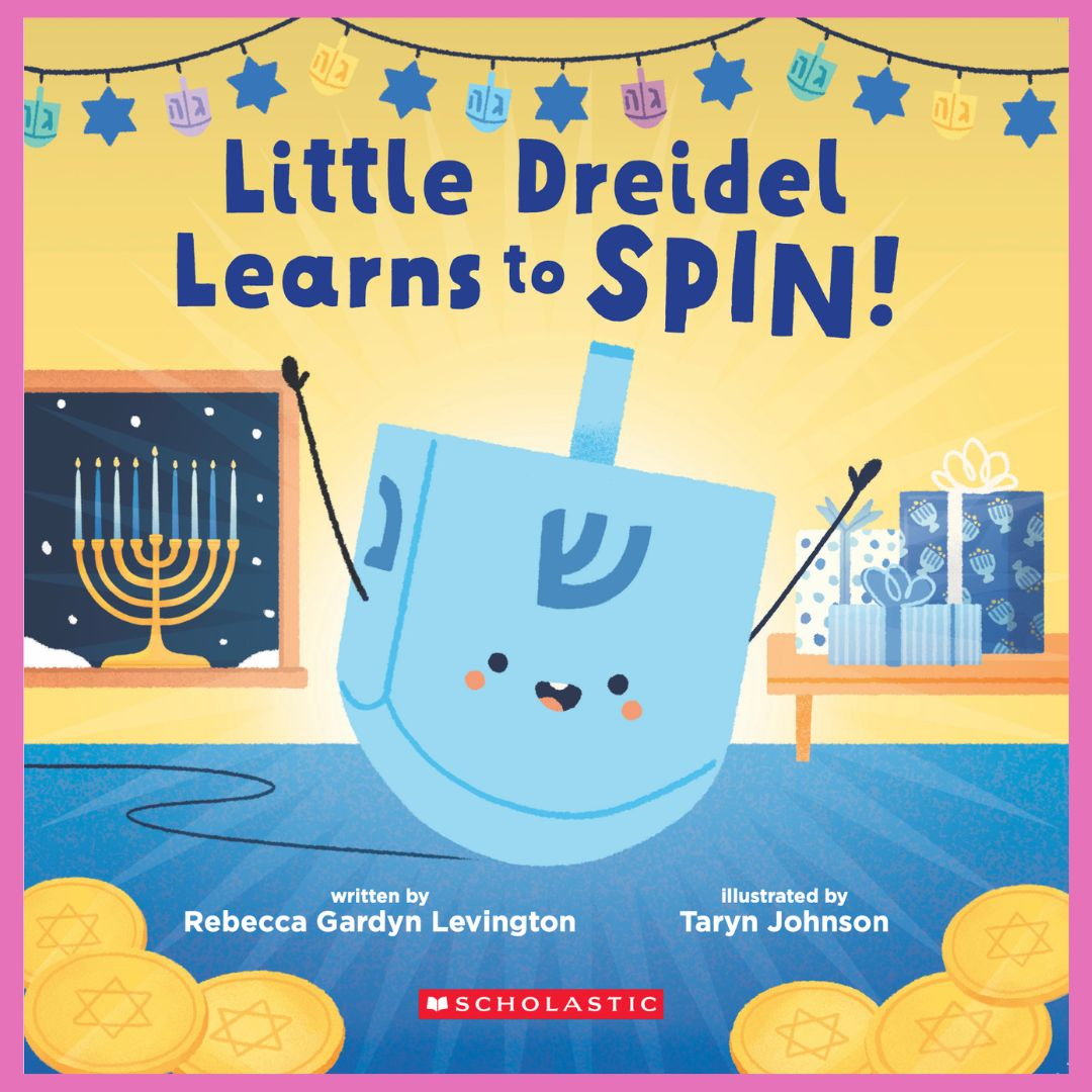 Got the greenlight from @Scholastic to share the cover of my next #picturebook, LITTLE DREIDEL LEARNS TO SPIN!🥳Arriving 9/3/24 & available for #preorder NOW! TY @tarynosaurus for the adorable illustrations & @KaitlynLeann17 for having my back always! 🥰#jewish #pb #hannukah ✡️