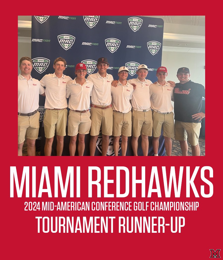 The RedHawks finish Runner-Up at the @MACSports Championship‼️ 

#GraduatingChampions🔴⚪️🔴⚪️