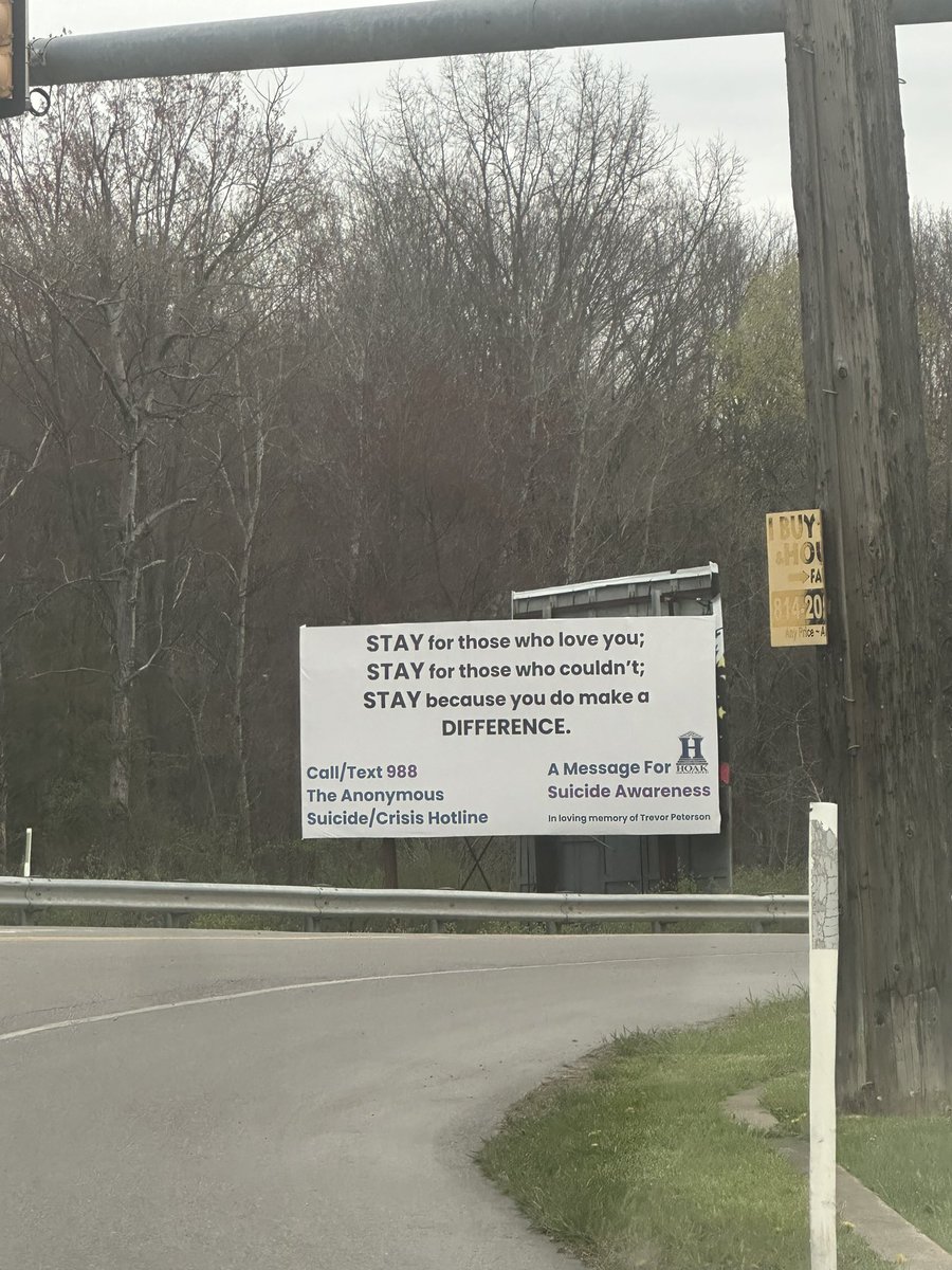 very strange but it’s almost May and spring hasn’t arrived yet at all in the midwest. the trees are still completely dead. the only image of life is this sign.