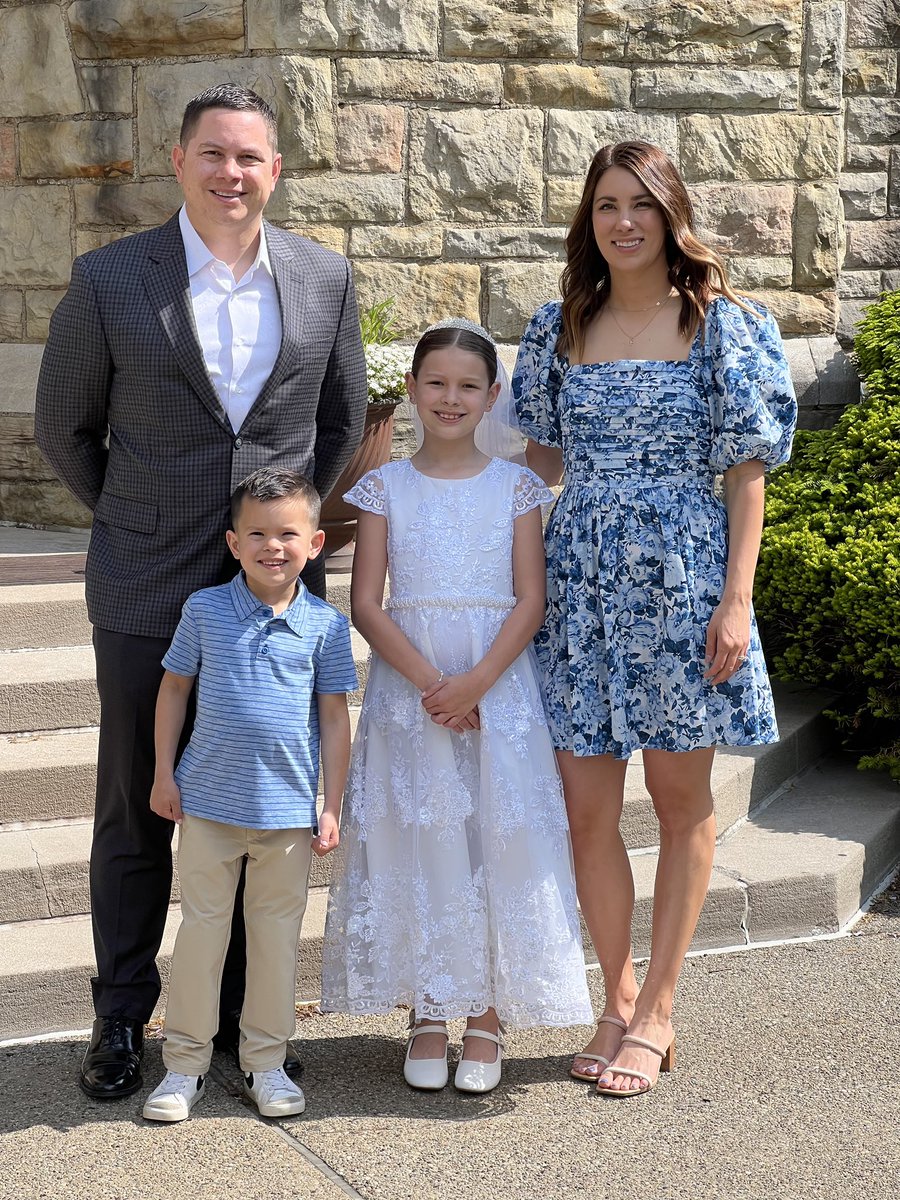 Big day for Bailey! She completed her First Holy Communion. #ProudFather