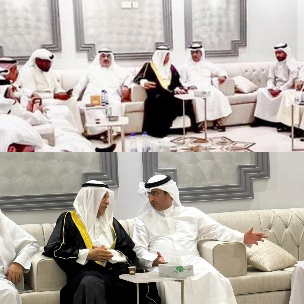 مرشح الرئاسة النائب أحمد عبدالعزيز السعدون يزور النائب بدر نشمي العنزي في ديوانيته الإسبوعية.