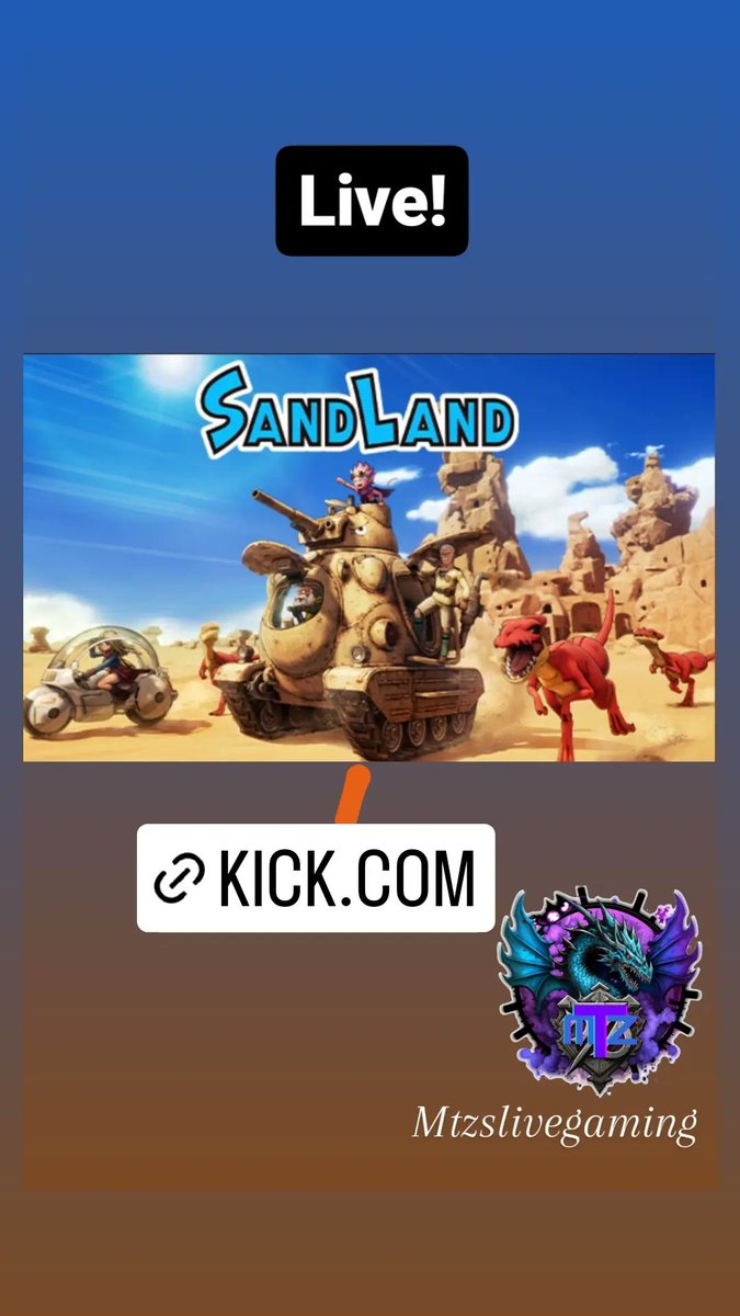 mtzslivegaming's tweet photo. Live!
https://t.co/4ExQmWEbEQ
Sand Land
🐉🙏
.
.
#SANDLAND #xbox #PlayStation #gaming #gamer #gamers #vtuber #vtuberkick #kickvtuber #bandainamco #dragon #YearOfTheDragon #lunarnewyear #akira #akiratoriyama #VTuberUprising #stream #streamer #kick #KickStreamer #kickcommunity #pngtuber