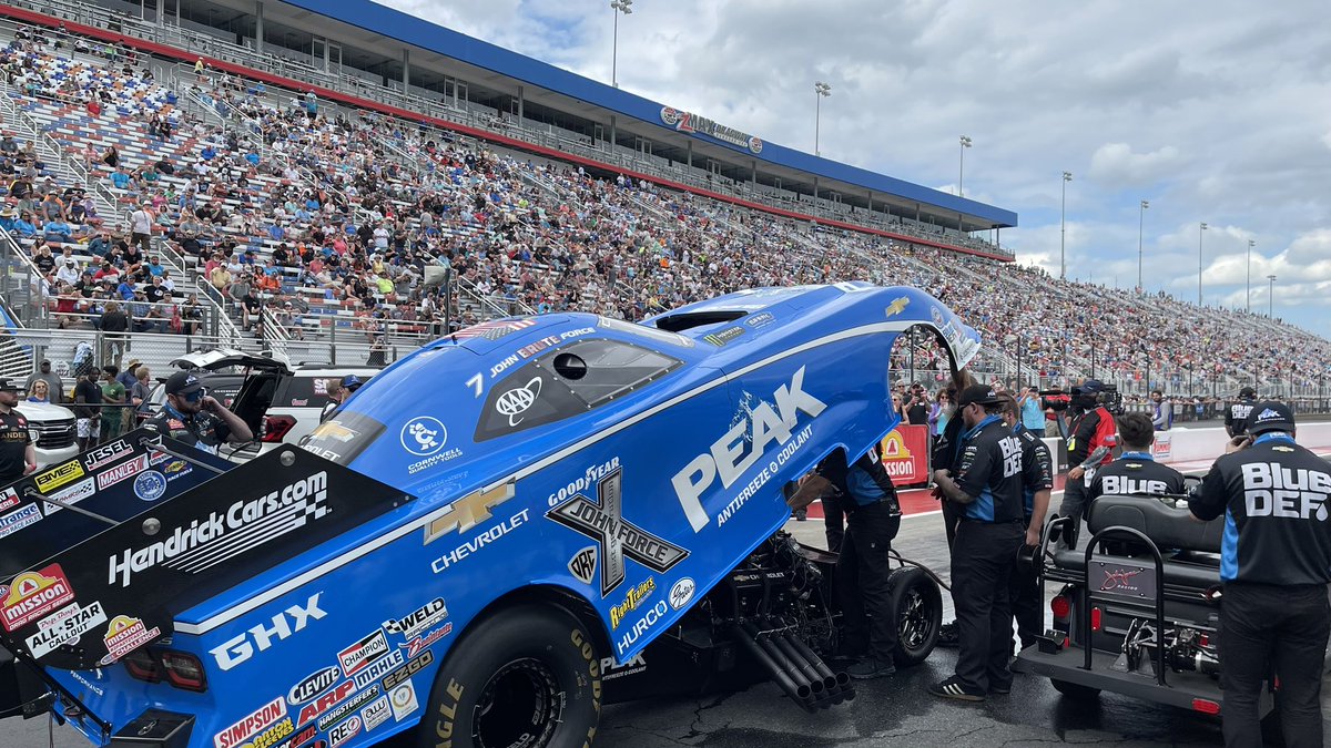 FINAL RESULTS CHARLOTTE: @JohnForce_FC - ELIMINATED 3.960 at 329.75 mph @peakauto #4WideNats