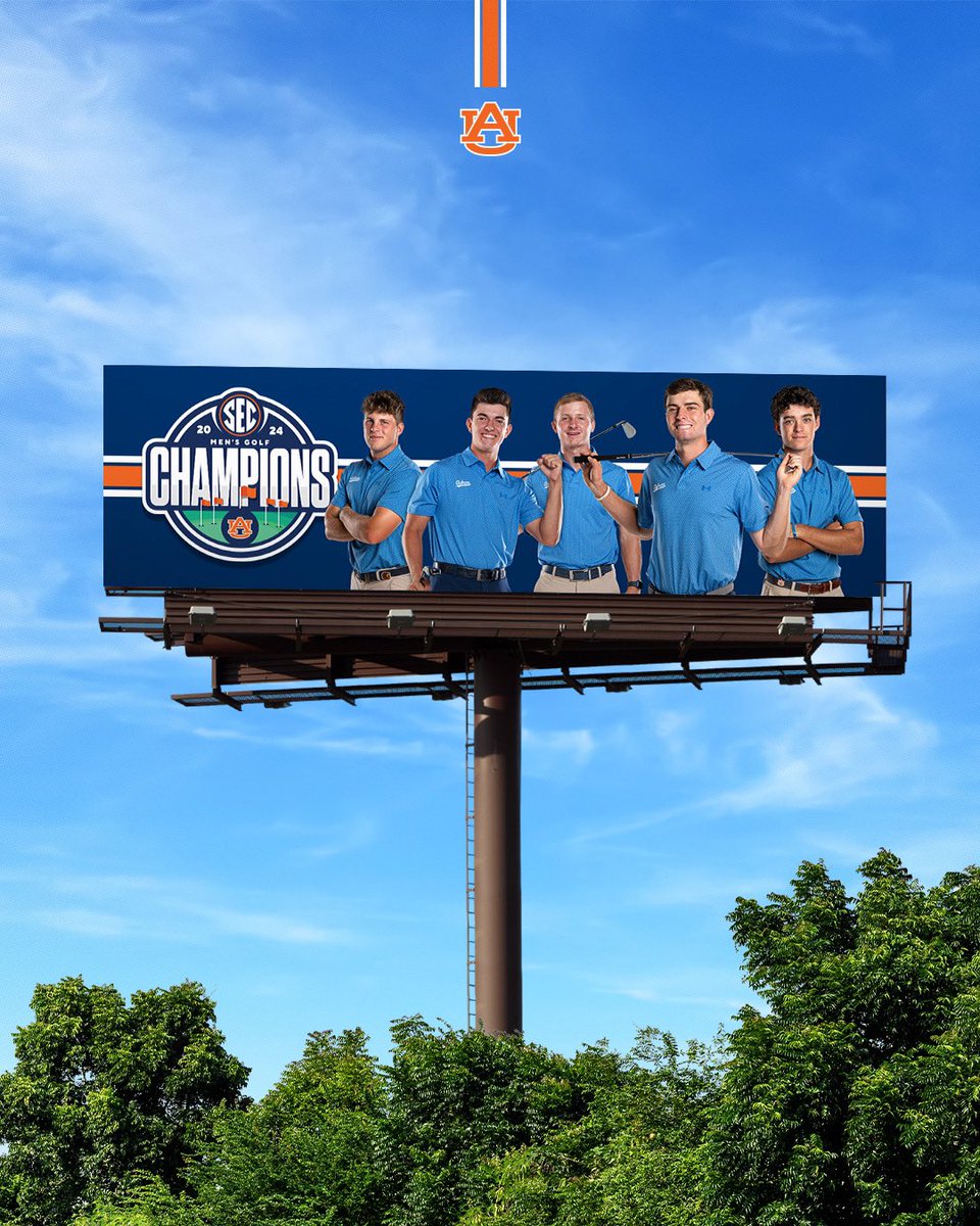 Coming to a billboard near you! @SEC Champions! #WarEagle