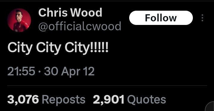 Yes now He's been a Man City fan since 2012 or earlier See 👇🏿👇🏿👇🏿👇🏿👇🏿👇🏿👇🏿👇🏿👇🏿👇🏿
