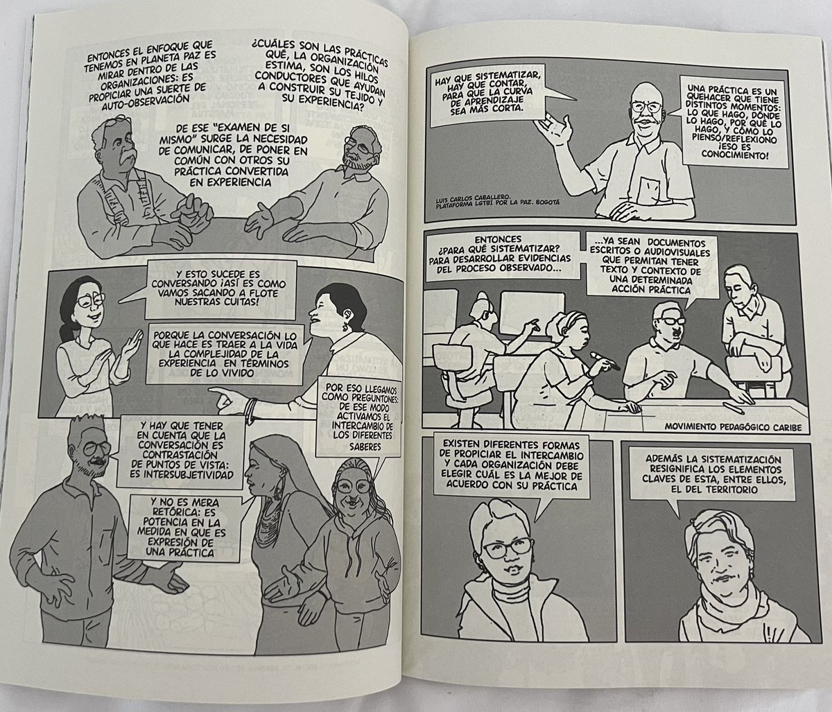 He recibido un trabajo formidable. Se trata de un folleto (o tal vez lo correcto sea decir un libro breve) que reúne el trabajo de Planeta Paz y Marco Raúl Mejía en educaciones populares. Ilustrado y con contenido síntesis es una herramienta pedagógica extraordinaria <a href="/Planeta_Paz/">Planeta Paz</a>