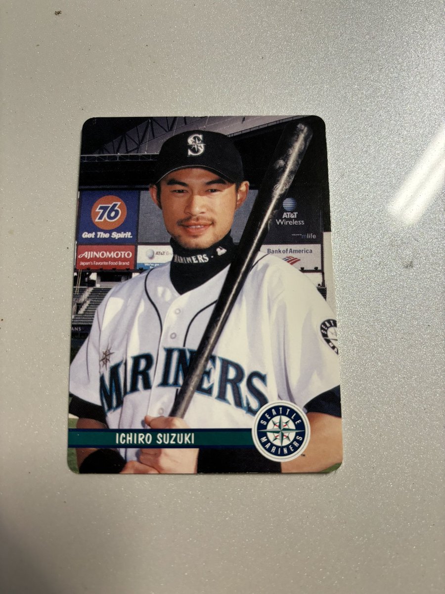 notacomedyagent's tweet photo. @Mariners @TMobilePark Credit to one of your staff (I didn’t get his name). He saw my son was having a hard time (crying) as we were leaving, and your staff came out and gave my son an old Ichiro card! It made my son’s day and he was smiling all the way back to car. 👏🏽 thanks! https://t.co/cbLEAGbLPY