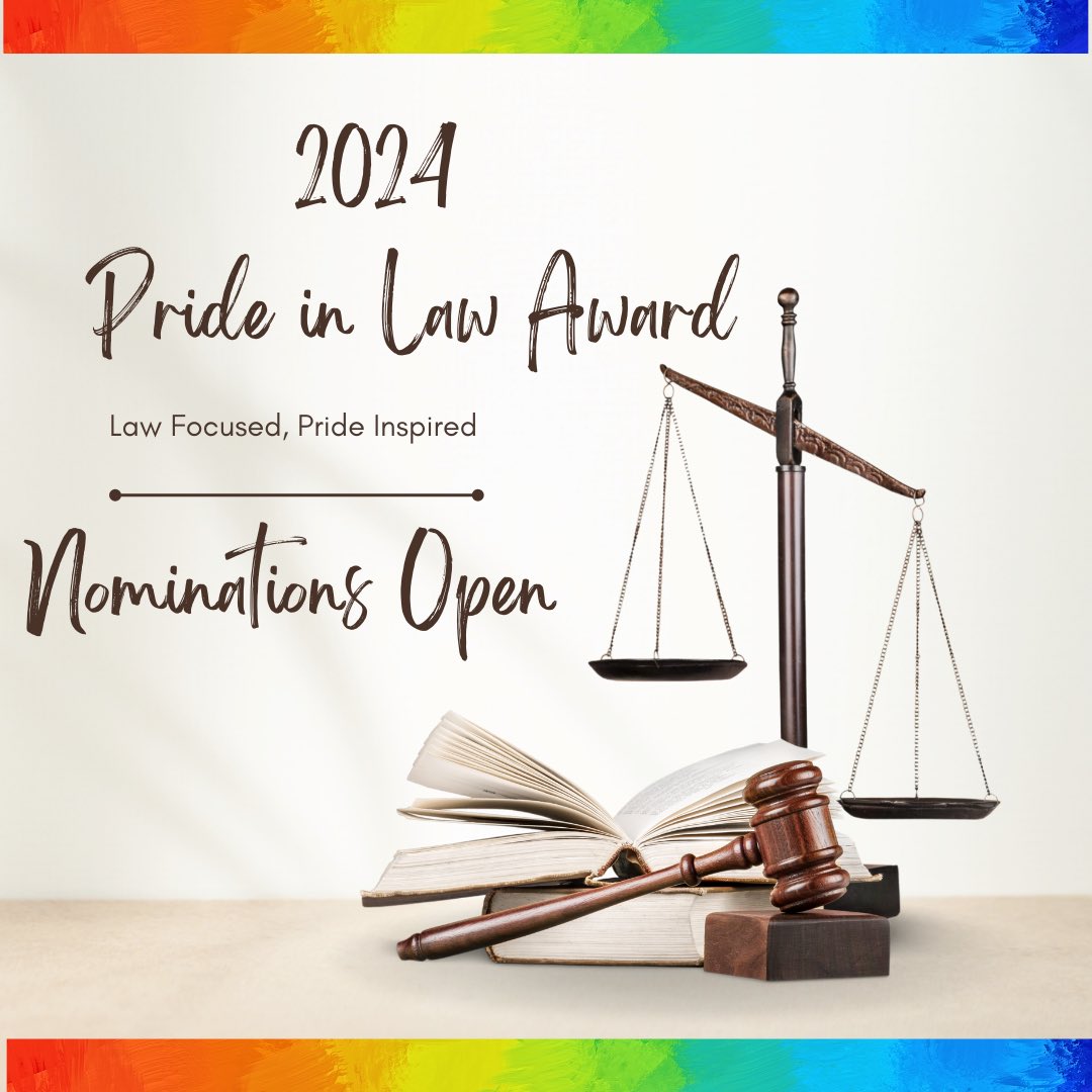 QLD - The 2024 Pride in Law Award is now live. Nominate someone in the Queensland legal profession today. Nominate here 👇🏽 qls.com.au/Membership/Bec… #qldprideinlaw #prideinlaw #award #qldlawsociety #law #legal #lgbt