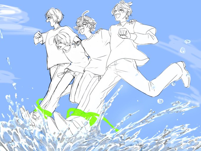 「jumping short hair」 illustration images(Latest)