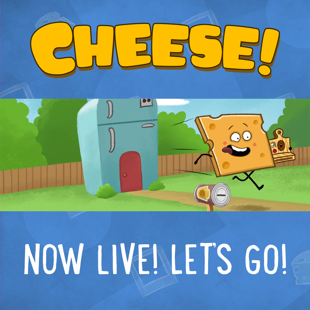 LET'S GO!🧀 The Kickstarter for CHEESE! is LIVE NOW! Please help me to make a funny picture book for kids. kickstarter.com/projects/thisi…