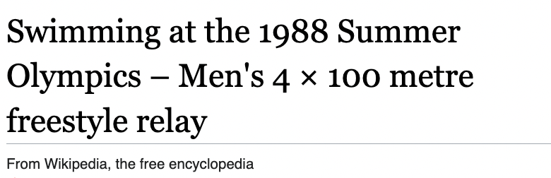 anniierau's tweet image. the most common words at the start of Wikipedia titles are "list", "the", and "john" (in that order). I was surprised that "swimming" made it into the top hundred most-common starting words til I realized that there's an article for every swimming event in every olympics lol
