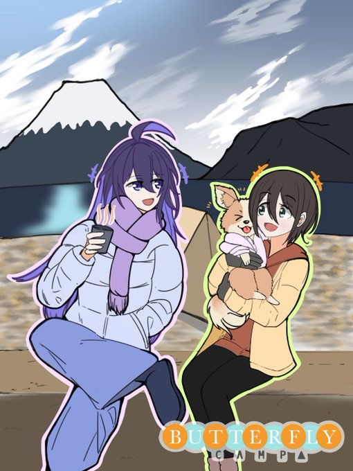 「purple scarf smile」 illustration images(Latest)