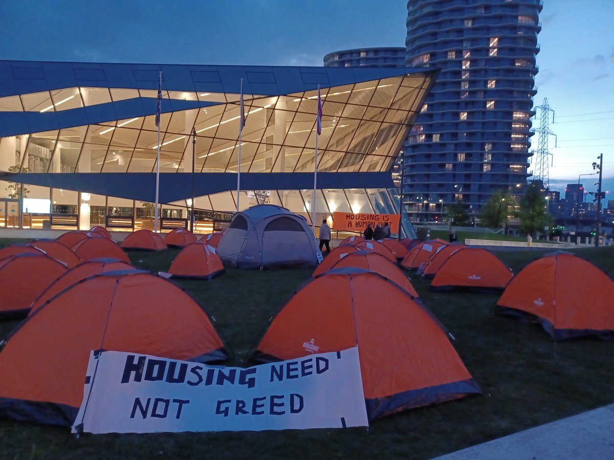 Housing Rebellion are at City Hall. Come and say hi. At 9.00am Monday, we'll be speaking about the root causes of London's housing crisis. Facts first: Over a 100 London housing assoc & council estates have been demolished in the last decade, with 100+ more now under threat.