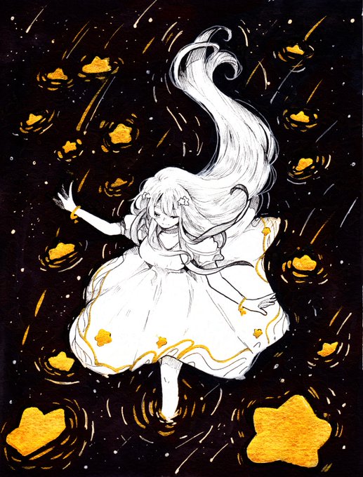 「star (sky) very long hair」 illustration images(Latest)