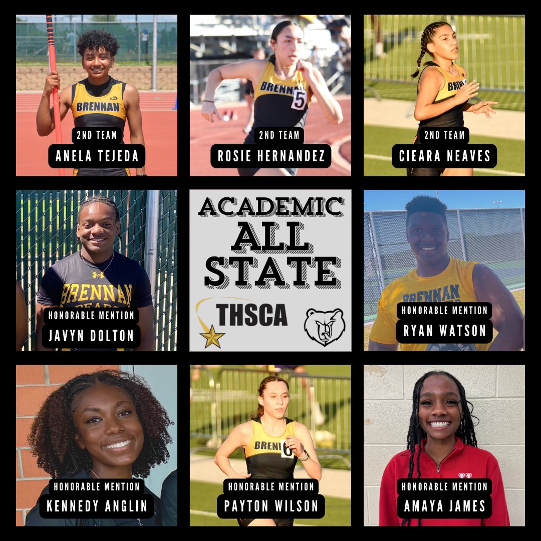 ⭐️ THSCA ACADEMIC ALL STATE ⭐️ TRACK & FIELD 2024 Seniors leaders at their finest, chasing excellence in the classroom and in their sport. Thank you to these athletes for being leaders in our program and putting the STUDENT in student athlete!