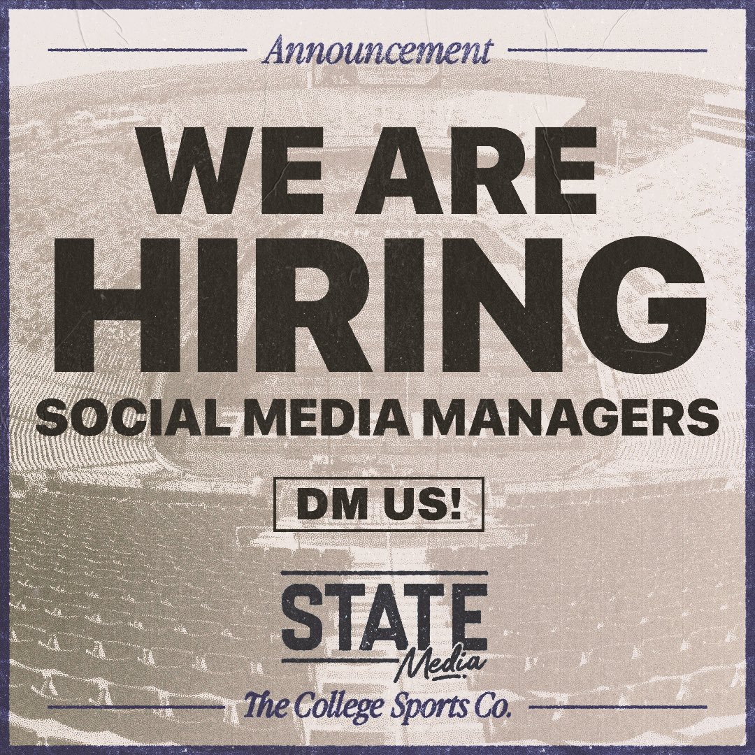 🚨 PENN STATE FANS 🚨 We are looking for a talented individual to join our @CollegeSportsCo team as our social media manager and help us become the best account for Nittany Nation ‼️ Want the opportunity of a lifetime to work with your favorite Penn State Players Past &…