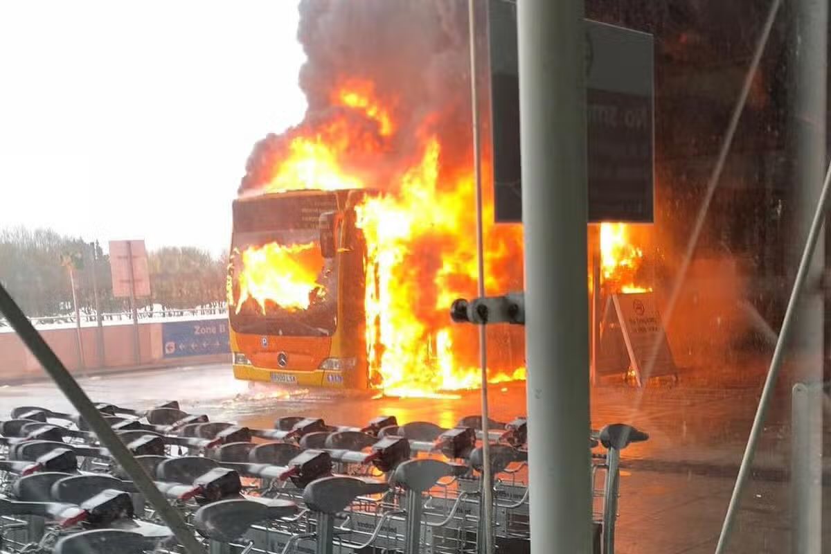 Since the massive car park fire at Luton Airport, they've been using buses to bring passengers in. That way you can safel...OH FFS