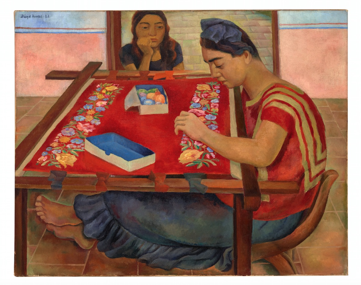 Been thinking about this Diego Rivera painting a lot lately. The contrast of the long and exaggerated shapes of the main figure and the table, against the soft painterly rendering of the skin and just feels so satisfying to look at.