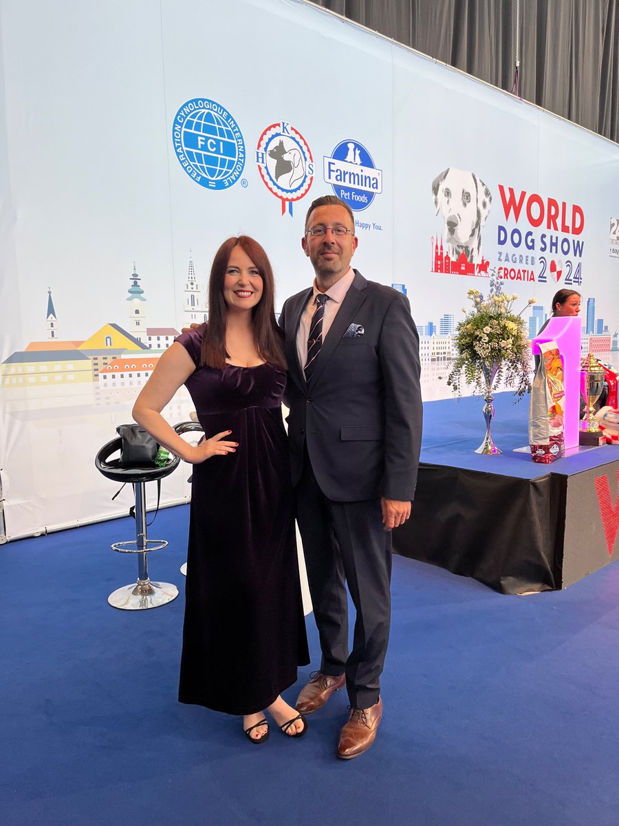 Incredible five days at the World Dog Show in Zagreb hosting the main ring and live streaming. Ready to get back to my usual jeans and jumper combo tomorrow!