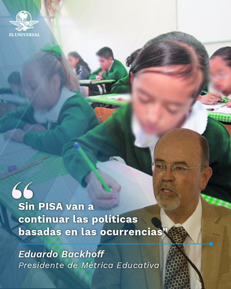 ∆ Abandonar PISA. Esta administración ha dejado de aplicar evaluaciones por ignorancia, por no saber que la evaluación es un instrumento indispensable para mejorar el sistema educativo nacional: puras improvisaciones, ocurrencias y opacidad. Dan pena. 👉 tinyurl.com/25elcc35